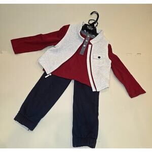 NWT Ben Sherman 3 piece set; pant, shirt, vest sz 4T